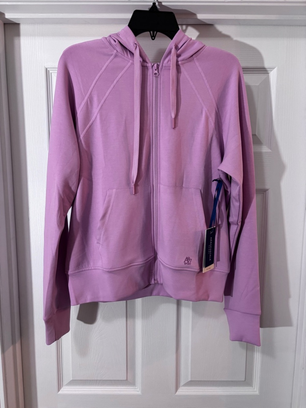 Aeropostale Pink Zip-Up Hoodie - Size Medium